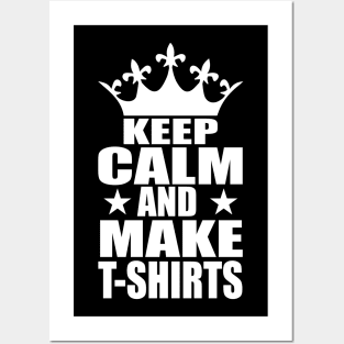 Keep Clam And Make T-shirts tee design birthday gift graphic Posters and Art